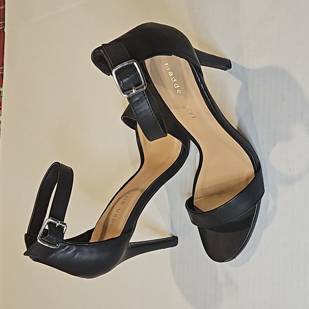 Madden Girl G-Rissa 4 inch black heel sandals size 7.5 - Picture 5 of 11